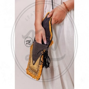 LW Exclusive Banjara Boho Beaded Handmade Designer <b>Bag</b> Stylish Genuine Evening <b>Bag</b> for Ladies Fashion <b>Summer</b> Style - Product Image 5
