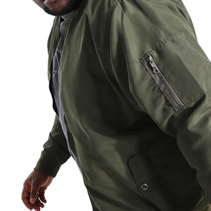 Venta al por mayor 2025 chaqueta de bombardero de encargo de los hombres de color sólido con capucha de diseño de estilo de calle más vendidos para el invierno - Product Image 6