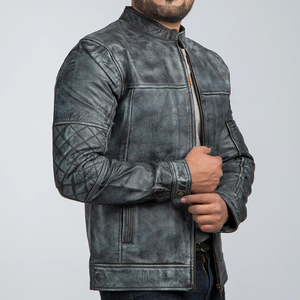 Nouveau prix en ligne Look tendance Veste en cuir pour hommes Best-seller Veste en cuir de qualité supérieure pour hommes - Product Image 5