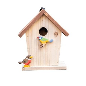 บ้านนกเหล็กขนาดมาตรฐานบ้านสัตว์เลี้ยงและเฟอร์นิเจอร์สไตล์ใหม่สีน้ำตาลสำหรับตกแต่งบ้านและสวน - Product Image 5