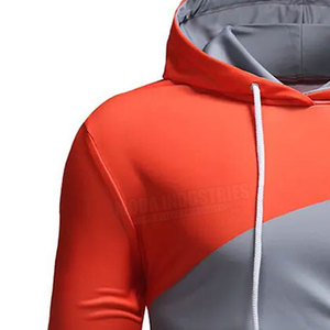 Sudaderas con Capucha para Hombre, Manga Larga, Color Sólido, Transpirables, de Secado Rápido, Algodón/Poliéster, Diseño Moderno, Teñido Liso, Digital - Product Image 3