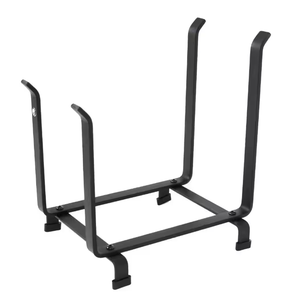 Kim loại lò sưởi tổ chức bột màu đen tráng hoàn thành kim loại gỗ chủ củi giá gỗ log hoặc kindling chủ - Product Image 4