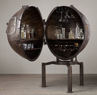 Meuble de rangement pour bouteilles de vin et verres style industriel vintage pour meubles de maison et de salon pour la vente en gros OEM