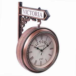 Calvin Handmade Bằng Gỗ Đồng Hồ Treo Tường Phong Cách Cổ Chữ Số La Mã Đánh Bóng Nhôm Hải <span class=keywords><strong>L</strong></span>ý Thiết Kế Cho Trang Trí Nội Thất Văn Phòng - Product Image 6