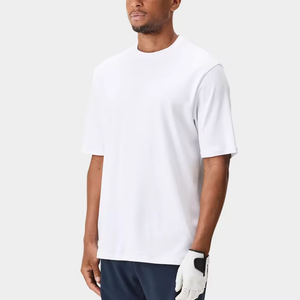 2025 ropa para hombre Camiseta con hombros caídos impresión personalizada 100% algodón peso pesado en blanco Casual manga corta - Product Image 3