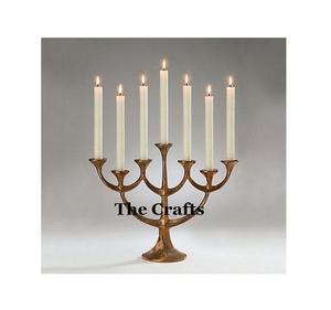 Candelabro central de aluminio de Color dorado, candelabro personalizado de tamaño y forma para uso en decoración de Hotel y hogar - Product Image 2