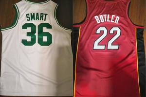 ทีมไรเดอร์ แมทธิวส์ 34 เสื้อฮอกกี้สีน้ำเงินสีดำเสื้อฮอกกี้แขนสั้นพิมพ์ลายสำหรับผู้ชาย 100% โพลีเอสเตอร์ - Product Image 5