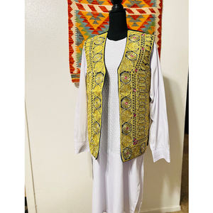 Chaleco de boda para hombre de nuevo diseñador de fabricante profesional, chaleco afgano tradicional de tela suave con bolsillos para invierno - Product Image 1