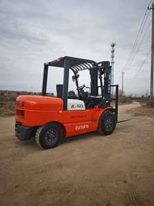 Chariot élévateur d'occasion Heli K50 5 tonnes avec déplaceur latéral, bon état pour la construction, garantie de 6 mois, matériau en acier, 4 roues motrices, 3000 mm - Product Image 3