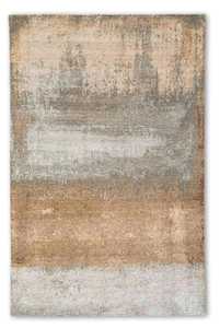 Tapis en laine de soie fait à la main de luxe au design moderne noué à la main technique de noeud turc longue durée lavable tailles personnalisables 5x8 - Product Image 5