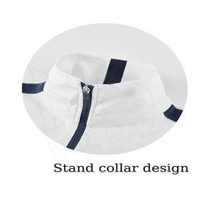 Ensemble de jogging de sport unisexe 2 pièces Survêtement de sport de haute qualité à logo personnalisé Survêtement d'entraînement grande taille à motif uni et à rayures latérales - Product Image 5