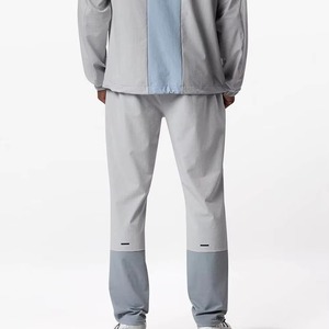 Venta al por mayor personalizada 100% tela de algodón para Flare Track Jogger 3D Puff estampado polar chándal hombres pantalones de chándal apilados pantalones de chándal - Product Image 3