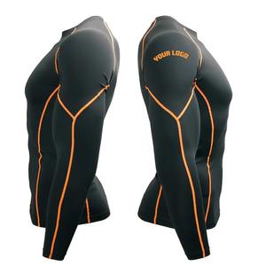 Chemise de compression à séchage rapide 3D Rash Guard pour hommes pour MMA Fitness Clothing Fashionable Wholesale Rash Guard - Product Image 4