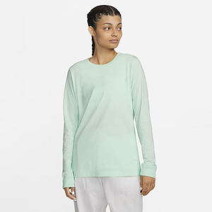 T-shirt en flanelle 100 % coton pour femme, coupe ajustée, manches longues, impression sérigraphique personnalisée, vente en gros disponible - Product Image 1