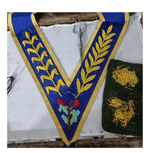 Masonic Regalia SCOTTISH RITE COLLAR <b>GOLD</b> BRAID WITH BLACK RIBBON WITH BOOK LOGO Popular Design Economical Premium set - Product Image 3