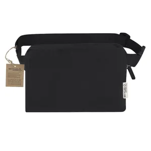 Marsupio in Cotone Riciclato Koban, Gadget Promozionali Sostenibili a Forma di Zaino - Product Image 1