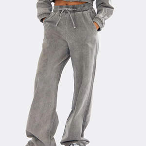 Vente flash Ensemble survêtement 2 pièces en molleton personnalisé pour femme, délavage acide, nouvelle arrivée, best-seller, vêtements de sport, survêtement pour femme délavé à l'acide - Product Image 3