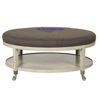 Table basse de rangement tuftée surdimensionnée, pouf rond, dernière conception 2022