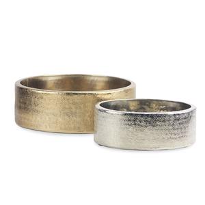 Macetas redondas de metal bajo doradas y plateadas, jarrones de flores de hierro texturizado para decoración de sala de estar y dormitorio - Product Image 4