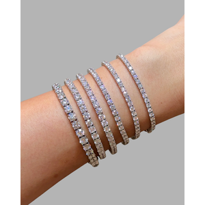 Pulsera de tenis con diamantes cultivados en laboratorio de corte brillante de 0.15 CT, engaste de canal, oro de 14K, certificado IGI, joyería fina, estilo minimalista Jewel Art - Product Image 1