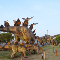 Modèle de dinosaure animatronique électrique simulé et animé pour parc d'attractions