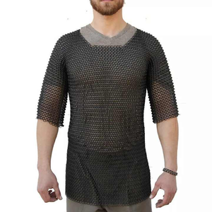 Camisa de Armadura Medieval de Media Manga de Acero Suave de 0,9 mm con Anillos Empalmados para Reenactment, Ferias y Disfraces de Caballero - Venta al por Mayor - Product Image 4