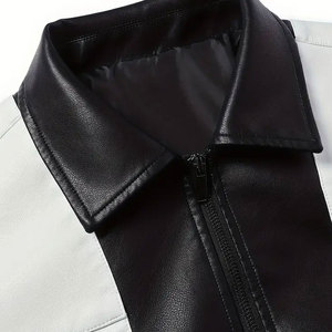 Stylish <b>Men</b> Leather <b>Jacket</b> Slim Fit Genuine Leather <b>Biker</b> Style Durable Comfortable Look For Casual And Outdoor Wear - Product Image 3