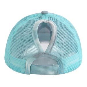 Vente en gros de casquettes de camionneur bleu marine de haute qualité à 5 panneaux avec logo brodé personnalisé casquettes de camionneur en mousse à mailles - Product Image 5