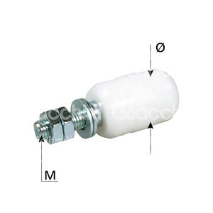 Pasador de Hierro Galvanizado Redondeado de Nylon, Modelo 293573 - Product Image 1