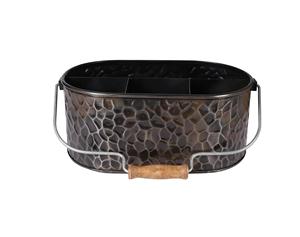 High Quality Modern Kitchen Storage Caddy New Wood and Metal <b>Utensil</b> <b>Holder</b> for Cutlery <b>Utensils</b> and Pots - Product Image 1