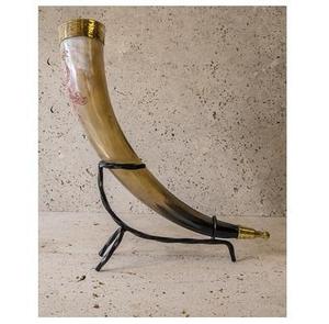 Cuerno Natural Premium para Beber con Tapa de Bambú, Portátil y Reutilizable, Acabado Liso para Hidromiel, Cerveza y Coleccionables Vikingos - Product Image 2