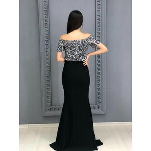 Star donna leopardo pesce abito da sera Tt3737 3737