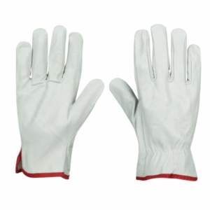 Gants de travail en cuir haute visibilité, robustes, protection industrielle des mains, flexibilité, usage quotidien, respirants, logo personnalisé - Product Image 1