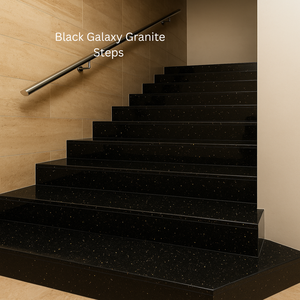 Losas de Granito Negro Galaxy Indio de Primera Calidad, Tamaño Personalizado, Pulido, Moderno, para Encimeras de Hotel, Villa, Residencia, Tocador - Product Image 3