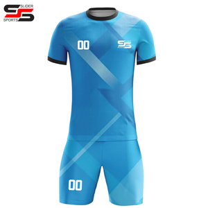 Custom Men Soccer Set Summer Quick-Drying Short Sleeve Training Uniform <b>Comfortable</b> Breathable Soccer Uniform - Product Image 1