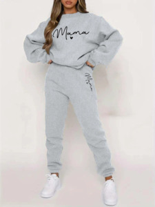 Custom Wholesale <b>Women</b> <b>Fleece</b> Sweatsuit Two Piece Lounge Set with Hoodie for Fall and Winter ODM Manufacturer - Product Image 3