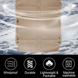 Veste d'hiver de qualité supérieure, veste matelassée en duvet, veste sans manches pour homme, vestes matelassées sans manches - Product Image 3