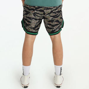 Short de survêtement en maille de coton de haute qualité respirant Streetwear Gym Sports Style camouflage avec logo personnalisé cordon de serrage hommes Shorts décontractés - Product Image 4