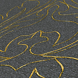 Almanya'da yapılan özel duvar kağıdı panelleri şam gri siyah altın olmayan dokuma Premium kumaş duvar kağıdı dekor paneli-<span class=keywords><strong>3</strong></span>,20x0,70 m - Product Image 4