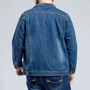 Veste en jean pour homme style streetwear en toile, avec col montant, imperméable et respirante, personnalisable OEM - Product Image 5