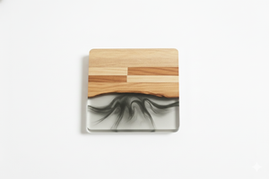 Sous-verres en résine de bois de qualité supérieure |   Ensemble de sous-verres en bois et résine époxy de luxe |   Décoration d'intérieur et cadeaux - Product Image 5