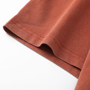 Summer <b>Men's</b> Casual <b>Shirts</b> Heavy Washed Half Sleeve Oversized <b>V</b>-<b>neck</b> High <b>T</b>-<b>Shirt</b> Solid 100% Cotton - Product Image 4