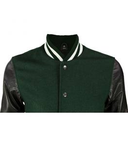 Chaquetas Vintage de Béisbol con Letras para Hombre, Chaqueta de Lana Chenille, Bordado con Logotipo Personalizado, Diseño de Retazos, Manga Larga de Cuero Fina para Invierno - Product Image 4