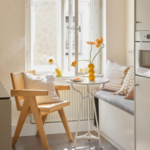 Fauteuil de salle à manger en rotin tressé à la main, style Mid-Century Modern, avec structure en bois massif, assise et dossier en rotin naturel, pour maison, villa, salon - Product Image 2