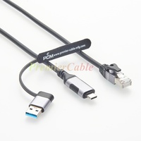 Cable de Consola USB C a RJ45 8P8C, CAT6, Serial, Rollover, Compatible con Cisco, con Chip FTDI RS-232 para Router y Switch