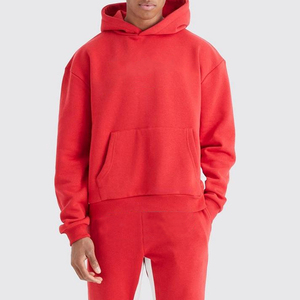 Nouvel arrivage de survêtements de jogging d'entraînement 100% coton à coupe ajustée avec broderie pantalon de survêtement à capuche solide pour l'hiver - Product Image 2