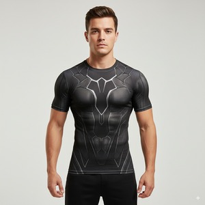 Best Quality Wholesale Rash Guard Customized Long Sleeve Rush Guard Stretch Fitness Quick Dry <b>Swim</b> Wear Compression Rash Guard - Product Image 1