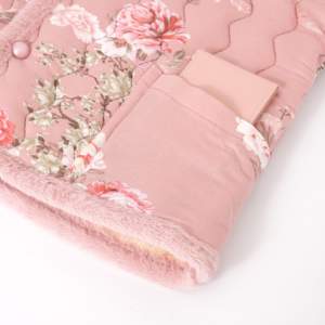 Женский стеганый жилет в китайском стиле с цветочным узором, без рукавов, утепленный, для повседневного использования осенью и зимой - Product Image 3