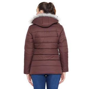 Vestes bouffantes de meilleure qualité avec capuche en fourrure, manches longues en nylon, prix de gros, manteau d'hiver à vendre - Product Image 2
