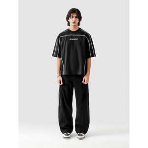 เสื้อผ้าฝ้าย 100% ตัดเย็บ 5 ทิศทาง ระบายอากาศได้ดี ไม่ยับง่าย ทรงเข้ารูป พร้อมลายโลโก้พิมพ์สกรีน - Product Image 1